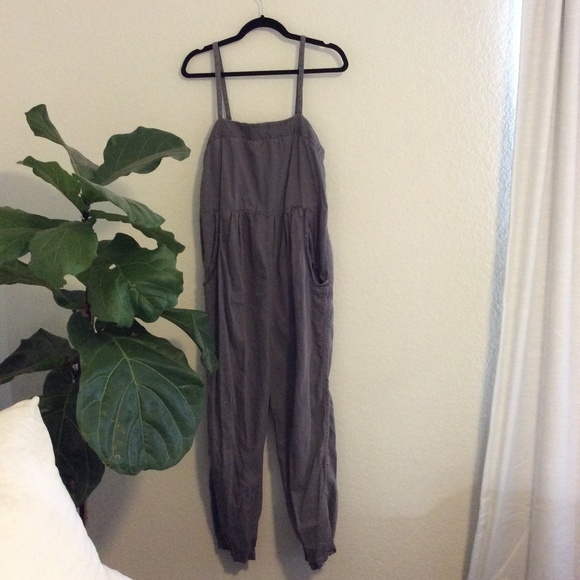 9-H15 STCL x Anthropologie Grey Jumpsuit - Size M - Picture 4 of 9